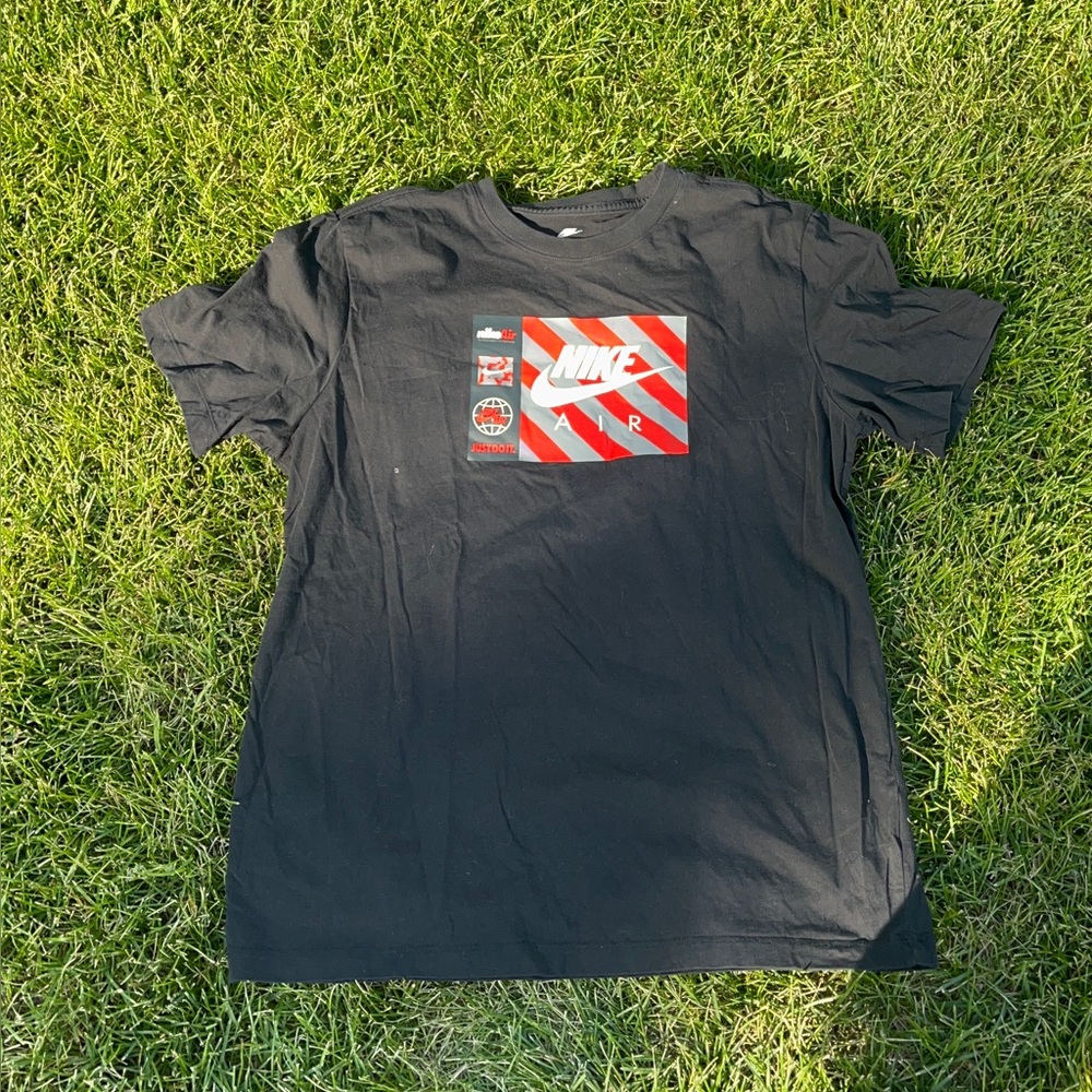 Nike Black Short Sleeve Tee Casual Crew Neck